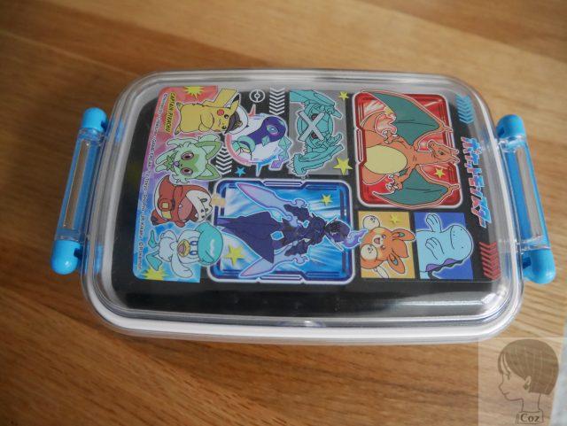 食洗機可の透明ラベルシールでお弁当のイラストをカバーしたところ