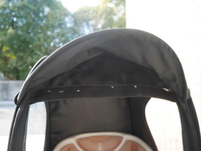 bikke 後ろ乗せリアチャイルドシート用雨の日カバー　通気口
