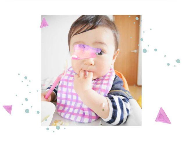 ガーゼスタイと赤ちゃん