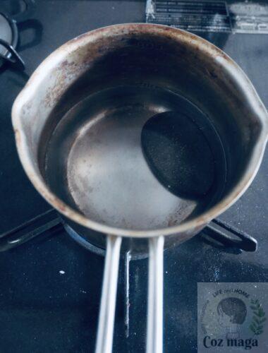 薄型ザ鉄玉子を鍋に入れた様子